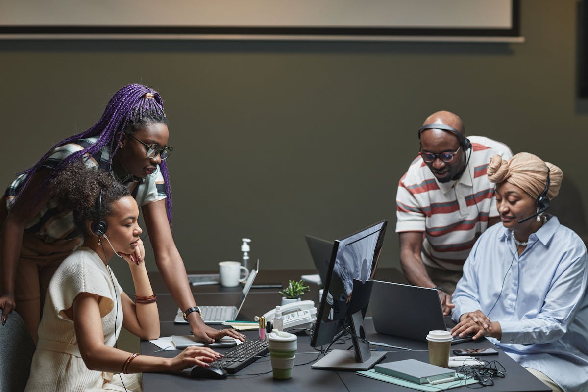 SyncWell team at work